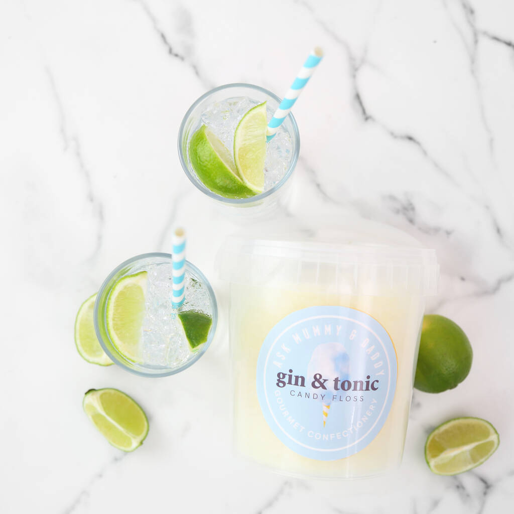 Gin And Tonic Flavoured Candy Floss By Ask Mummy & Daddy
