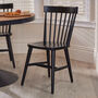 Harrogate Black Spindle Back Dining Chair, thumbnail 1 of 6