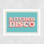 Kitchen Disco A3 Print, thumbnail 2 of 3