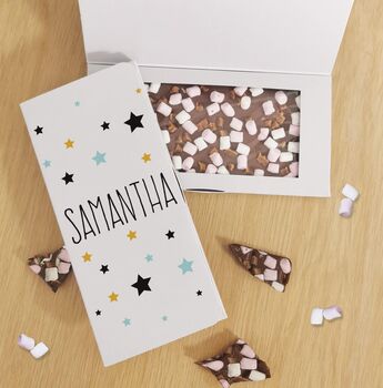 Stars Personalised Chocolate Gift Card, 2 of 4