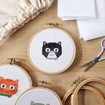 Cat Lover Cross Stitch Kit, 2 of 5