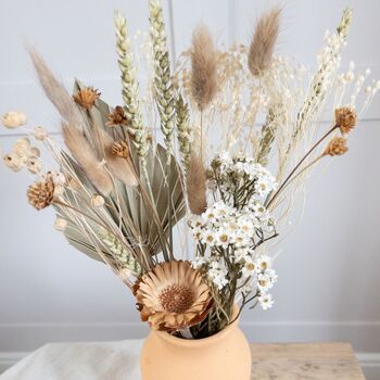 Mini Natural Dried Flower Arrangement With Bunny Tails, 3 of 4