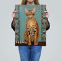 Bengal Beauty Tabby Cat Lover Portrait Wall Art Print, thumbnail 2 of 6