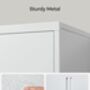 Steel Storage Cabinet Lockable File Cabinet, thumbnail 5 of 11