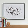 'La Leche' Personalised To Scale Breastfeeding Print, thumbnail 2 of 4