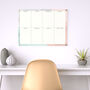 Weekly Planner Dry Wipe Acrylic Whiteboard, thumbnail 4 of 5