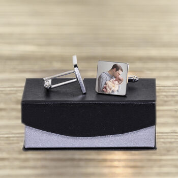 Personalised When I Met Daddy Cufflinks, 4 of 4