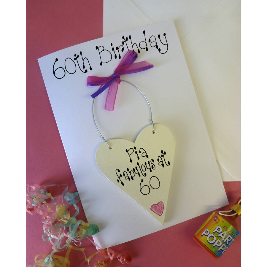 personalised 60th birthday card by country heart | notonthehighstreet.com