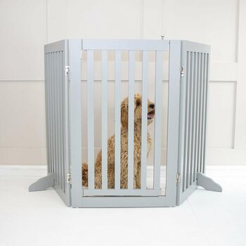 Lords And Labradors Medium Wooden Dog Gate, 5 of 6