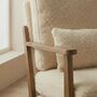 Boucle Khaki Accent Chair Armchair Living Room, thumbnail 5 of 5
