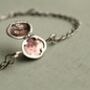 Silver Personalized Locket Bracelet, thumbnail 1 of 9