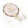Smoky Quartz And Gold Beads Healing Crystals Bracelet Gift, thumbnail 1 of 6