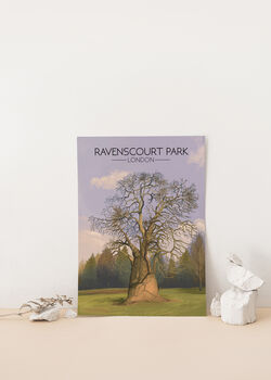 Ravenscourt Park London Travel Poster Art Print, 3 of 8