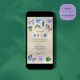 Digital Download Birthday Party Invite With Unicorns, Rainbows And Cute Icons, thumbnail 4 of 5