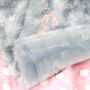 Personalised Grey Fluffy Elephant Comforter, thumbnail 3 of 7