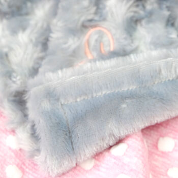 Personalised Grey Fluffy Elephant Comforter, 3 of 7