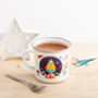 Personalised Children's Space Themed Enamel Mug, thumbnail 3 of 5