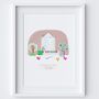 Personalised House Portrait Hand Drawn Print, thumbnail 2 of 8