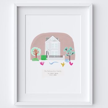 Personalised House Portrait Hand Drawn Print, 2 of 8