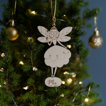 Personalised Fairy Christmas Decoration, 4 of 4