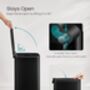 Steel Trash Can Pedal Bin With Soft Close Lid, thumbnail 6 of 9