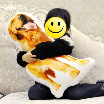 Personalised Pet Portrait Pillow Cushion 3D, 3 of 5