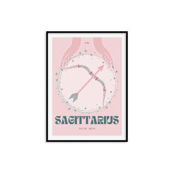 Sagittarius Zodiac Print By Alaina Creates | notonthehighstreet.com