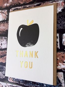 Thank You Card Apple, 3 of 4