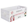 Personalised Christmas White Wooden Storage Crate, thumbnail 4 of 5