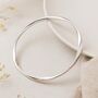 Sterling Silver Soft Twist Hollow Slave Bangle, thumbnail 3 of 4