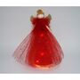 Light Up Red Angel Christmas Tree Topper, thumbnail 1 of 5
