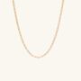 Paperclip Link Chain Necklace Gold, thumbnail 2 of 3