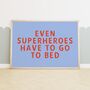 Even Superheroes | Lobster + Cornflower | Art Print, thumbnail 1 of 4