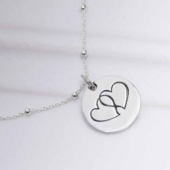 Engravable Sterling Silver Love Heart Tag Necklace, 6 of 7