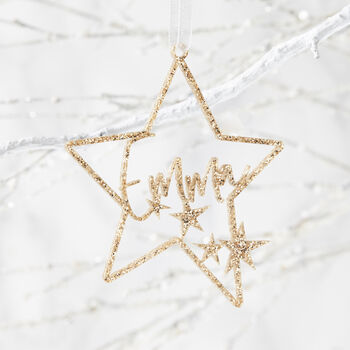Little Star Personalised Christmas Decoration, 6 of 7