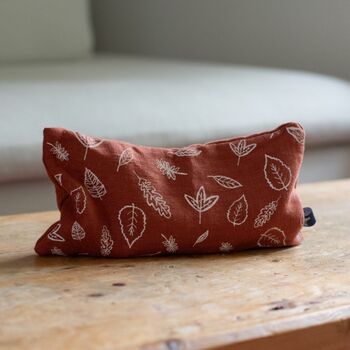 Linen Eye Pillow With Leaf Design, 2 of 5