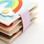 'Magic Rainbow' Mini Sensory Fabric Sewn Quiet Book, thumbnail 4 of 12