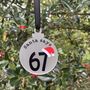 Viral Santa Says 67 Christmas Bauble Decoration, thumbnail 3 of 4