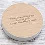Personalised Engraved Heart Coaster Set For Couples, thumbnail 5 of 5