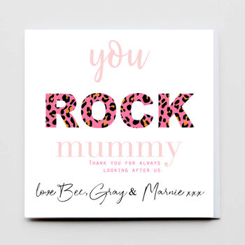 Happy Mother's Day 'You Rock Mummy', 2 of 4