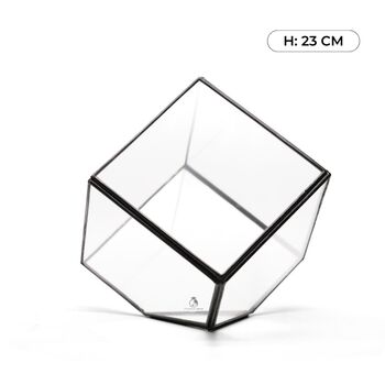 Geometric Glass Container For Terrarium | H: 23 Cm, 2 of 5