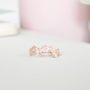 9ct Rose Gold Floral Ring, thumbnail 3 of 7