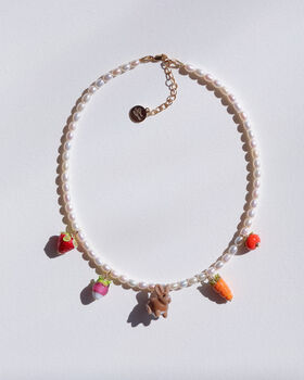 Hungry Bunny Pearly Necklace, 2 of 2