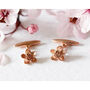 Cherry Blossom Cufflinks Silver/Gold/Rose Gold, thumbnail 1 of 9