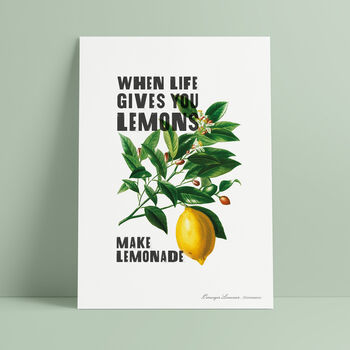 'When Life Gives You Lemons' Personalised Print, 3 of 5