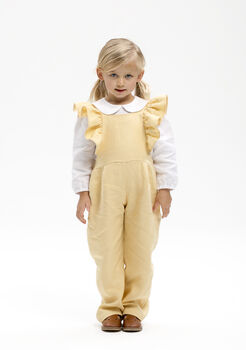 Florence Linen Dungarees, 8 of 12