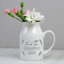 Personalised Botanical Flower Jug Vase, thumbnail 4 of 7