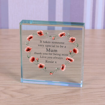 Personalised Mother's Day Special Mum Glass Token, 2 of 2