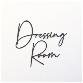 'Dressing Room' Wooden Wall Sign, 3 of 4