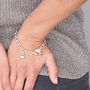 Lifetime Solid Silver Heart Charm Bracelet, thumbnail 7 of 9